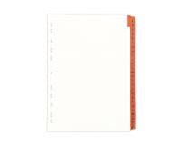 Alphabetical dividers A4 Elba cardboard 26 divisions red / brown - 1 set