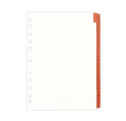 Alphabetical dividers A4 Elba cardboard 26 divisions red / brown - 1 set