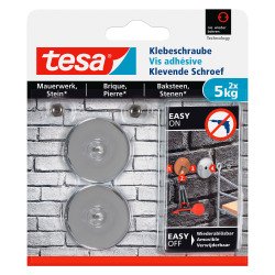 Round self-adhesive screw Tesa for bricks and stone