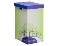 Papelera de reciclaje Bankers Box de Fellowes 69 L (frontal 53 L)