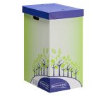 Carton de collecte pour le tri et le recyclage du papier - Fellowes - 69 L