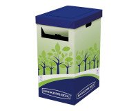 Carton de collecte pour le tri et le recyclage du papier - Fellowes - 69 L