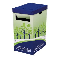 Carton de collecte pour le tri et le recyclage du papier - Fellowes - 69 L