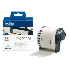 Etiquetas Brother Rollo DK-22205 62mm de ancho