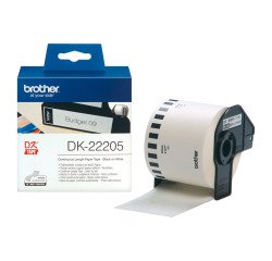 Etiquetas Brother Rollo DK-22205 62mm de ancho