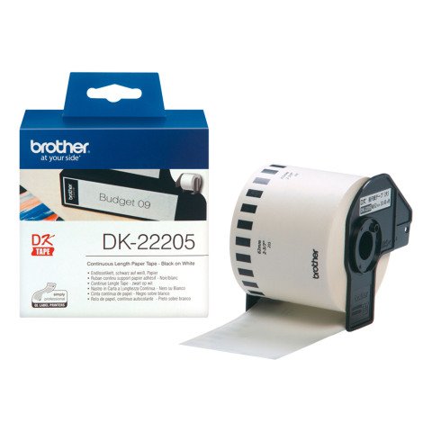 Brother DK-22205 Rollo de Etiquetas 62 mm x 30,48 m