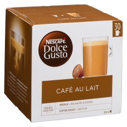 Capsules de café Nescafé Dolce Gusto Café au lait - Boîte de 30
