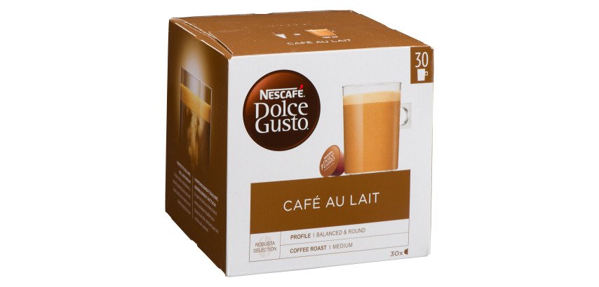 Capsules de café Nescafé Dolce Gusto Café au lait - Boîte de 30