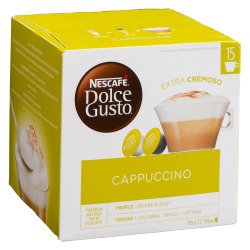 Capsules de café Nescafé Dolce Gusto Cappuccino - Boîte de 15 + 15