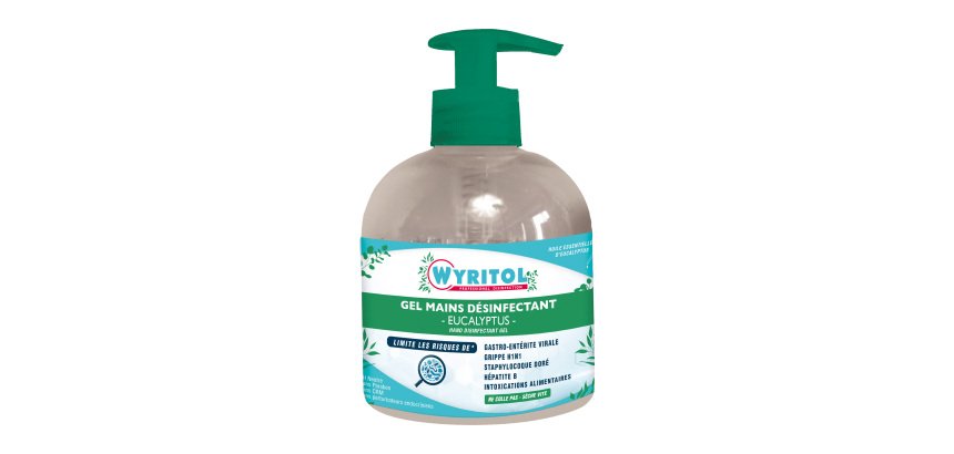 Gel hydroalcoolique désinfectant Wyritol Professional Desinfection Eucalyptus - Flacon 300 ml