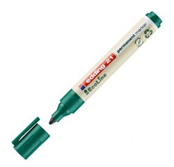 Rotulador permanente ecológico edding Ecoline 21 90% reciclado verde