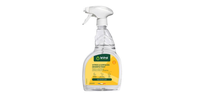 Nettoyant désinfectant Vitre et surface – Spray 750 ml