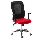 Silla de oficina Seattle roja