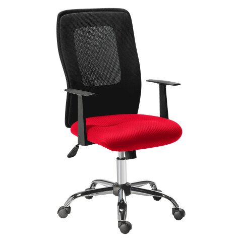 Silla de oficina Seattle roja