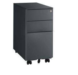 Cajonera metálica móvil 3 cajones - An. 30 cm Bruneau