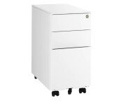 Caisson mobile métal 3 tiroirs petite largeur Bruneau