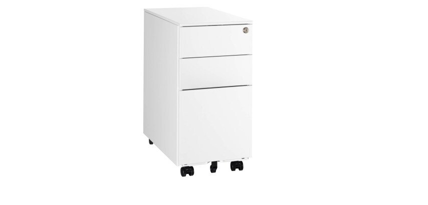 Cajonera metálica móvil 3 cajones - An. 30 cm Bruneau
