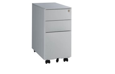 Cassettiera in metallo 3 cassetti di cui 1 grande fornita montata Bruneau