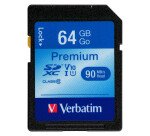 Tarjeta de memoria SDXC de 64 GB de Verbatim - Clase 10