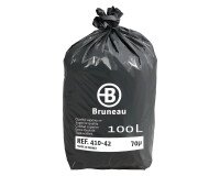 Bolsas basura 70 micras 100 litros calidad superior - Paquete de 100 bolsas