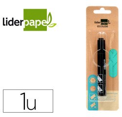 Rotulador liderpapel ecouse detector de billetes falsos cuerpo plástico 100% reciclado