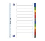 Intercalaire mensuel A4 Oxford carton 12 onglets multicolores - 1 jeu