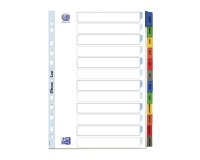 Set tabbladen bristol 12 maandelijkse onderv. A4 univ. perforatie