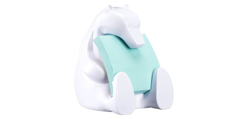 Distributeur Z-notes repositionnable ours blanc Post-it