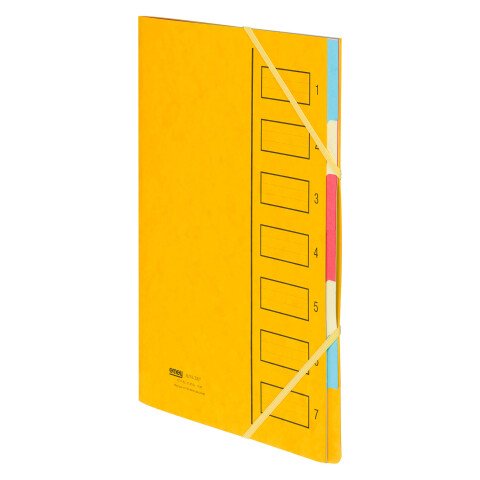 Clasificador cartón Eco Emey 7 divisiones amarillo