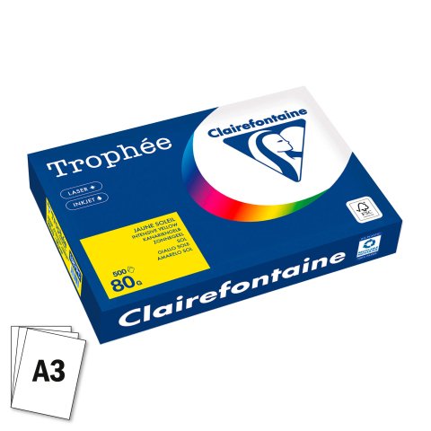 Papel Clairefontaine A3 Amarillo