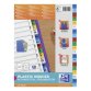 Set of alphabetical dividers, polypropylene, colour, A4, 20 divisions