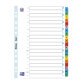 Set of alphabetical dividers, Bristol board with Mylar tabs, A4, 20 divisions