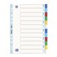 Intercalaire neutre A4 Oxford plastique 12 onglets multicolores - 1 jeu
