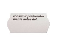 Caja de 40 rollos de 1500 Etiquetas caducidad 26 x 12 mm
