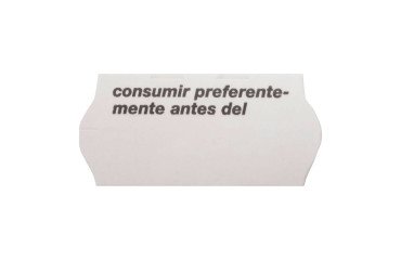 Caja de 40 rollos de 1500 Etiquetas caducidad 26 x 12 mm