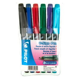 Pilot V Sign Pen, set of 6 felt tip pens, assorted colours