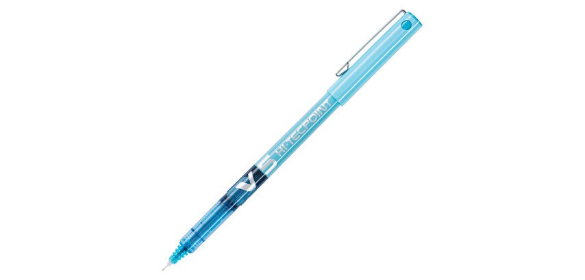 Stylo roller Pilot Hi-tecpoint V5 à capuchon pointe 0,5 mm - écriture fine