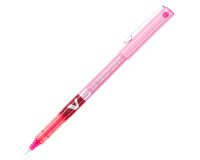 Stylo roller Pilot Hi-tecpoint V5 à capuchon pointe 0,5 mm - écriture fine rose