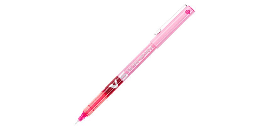 Stylo roller Pilot Hi-tecpoint V5 à capuchon pointe 0,5 mm - écriture fine