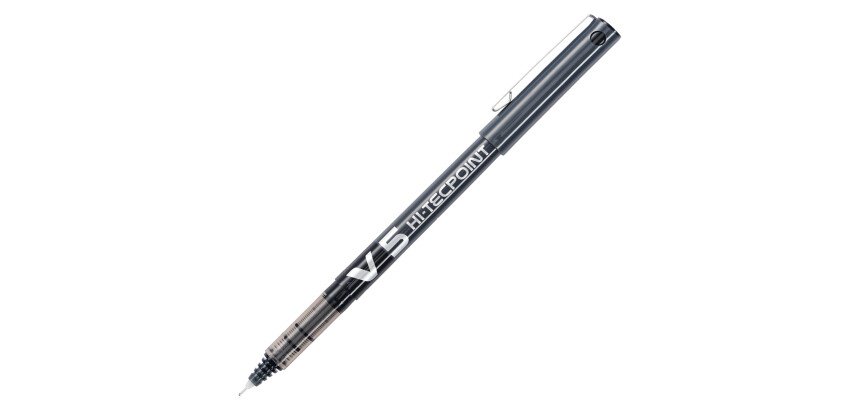 Stylo roller Pilot Hi-tecpoint V5 à capuchon pointe 0,5 mm - écriture fine