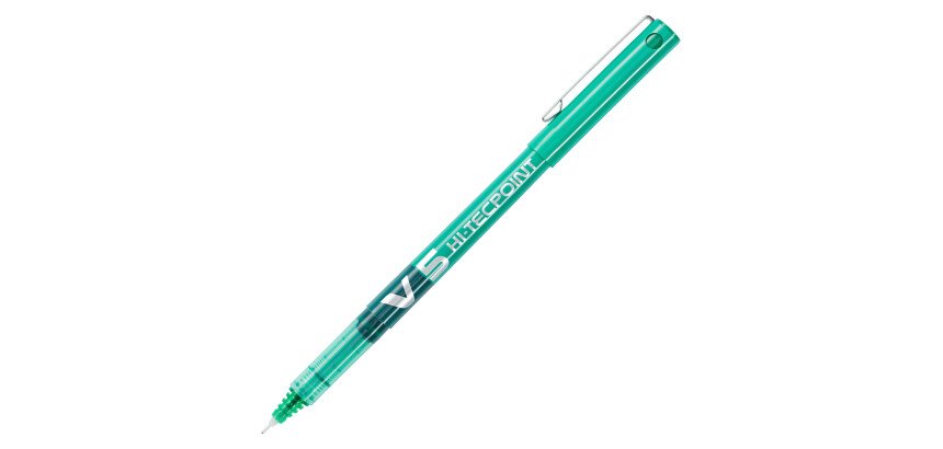 Stylo roller Pilot Hi-tecpoint V5 à capuchon pointe 0,5 mm - écriture fine