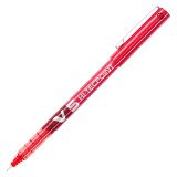 Stylo roller Pilot Hi-tecpoint V5 à capuchon pointe 0,5 mm - écriture fine rouge