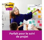 Notes couleurs Soulful Super Sticky Post-it 76 x 76 mm - bloc de 90 feuilles