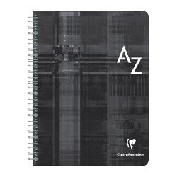 Adresboek spiraal Clairefontaine Metric 17 x 22 cm 100 pagina's