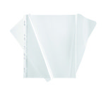 Pochettes transparentes à rabat latéral Oxford Fard Clirel A4 - PVC 18/100e - Sachet de 10