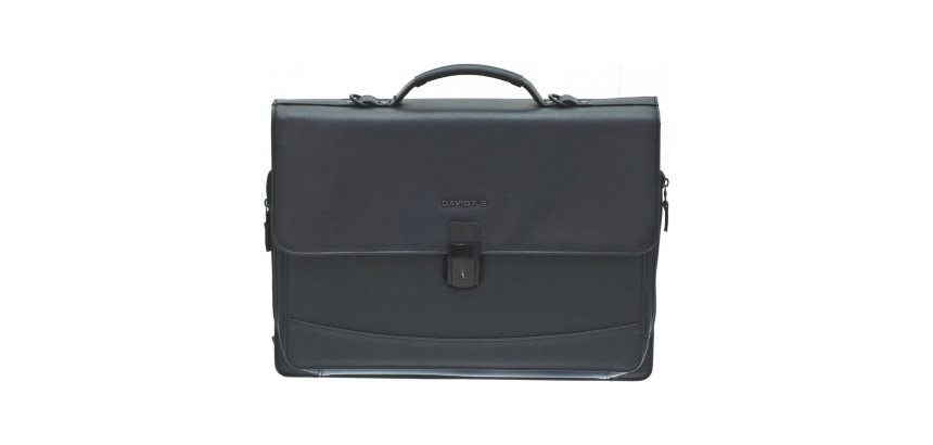 DAVIDT'S Three-compartment document holder business portfolio.