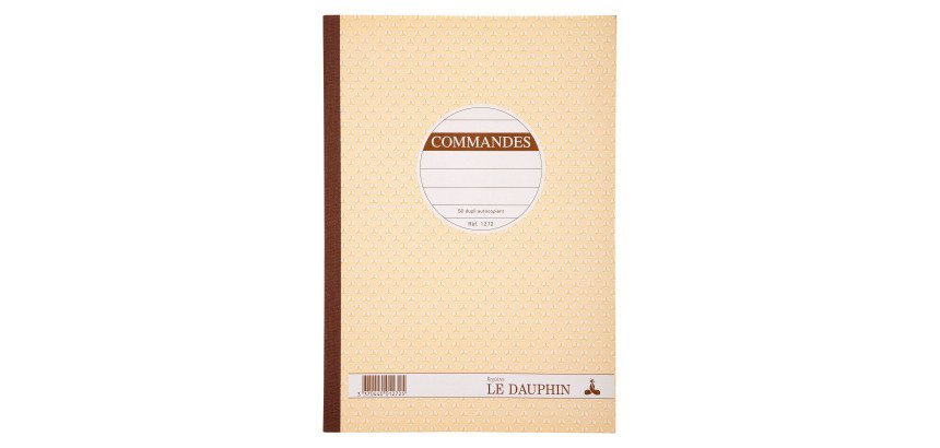 Cahier de commande Manifold Le Dauphin autocopiant A4 50 pages double exemplaires