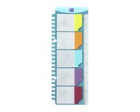 Set von 25 farbigen, selbstklebenden Tabs Elba