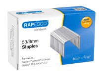 Staples Rapesco 53/8 galvanized - Box of 5000