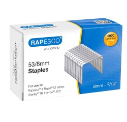 Staples Rapesco 53/8 galvanized - Box of 5000